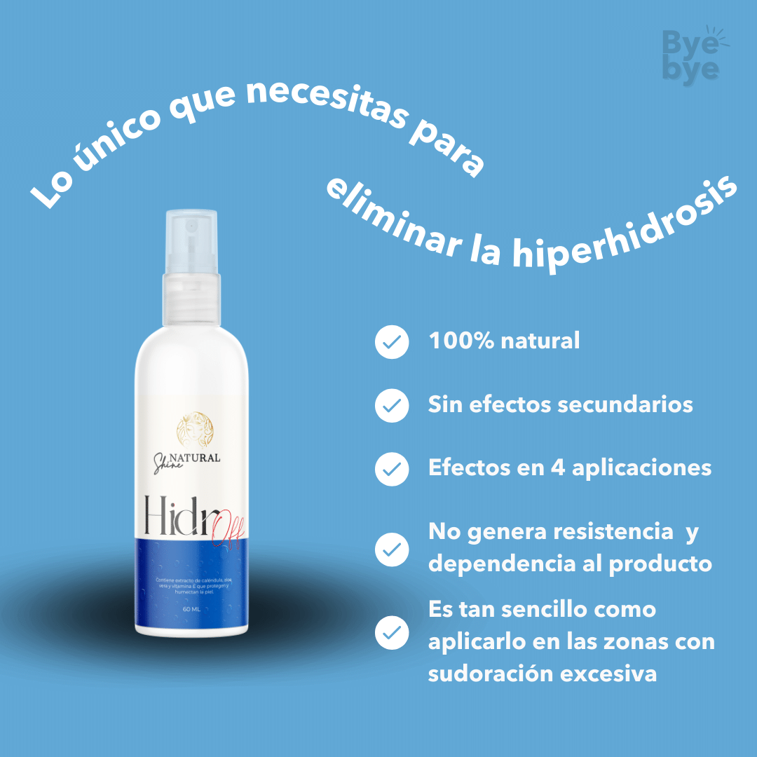 Hidroff, Elimina el Sudor y Mal Olor en Cualquier Parte del Cuerpo 2x1 🔥