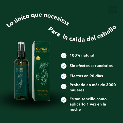 Spray dile bye bye a la caída del cabello 2x1 😱